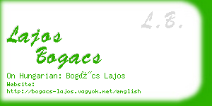 lajos bogacs business card